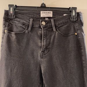 Black FRAME Flare Jeans